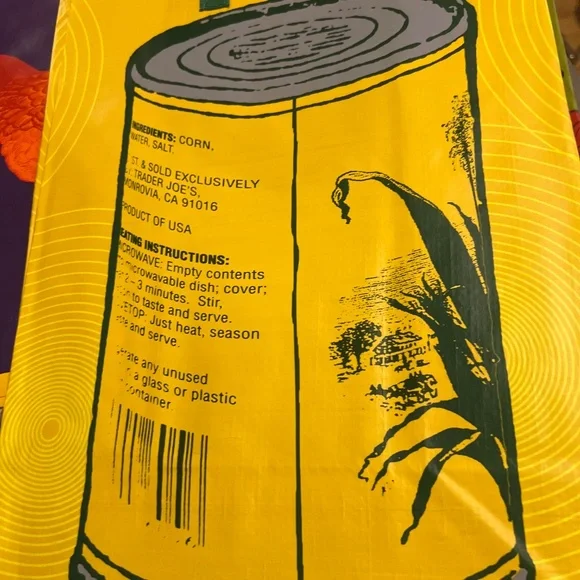 Corn bag from Trader Joes - Picture 3 of 4